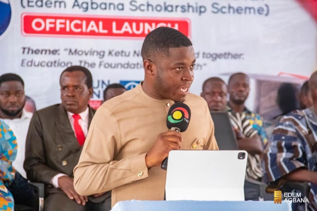 Becoming MP is a divine calling to impact lives – Edem Agbana as he awards GHC1.3M in school to 302 tertiary students