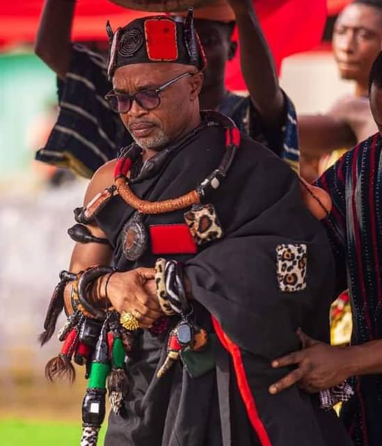 Asomkahene of Anum-Asamankese pays tribute to Ibrahim Murtala Mohammed