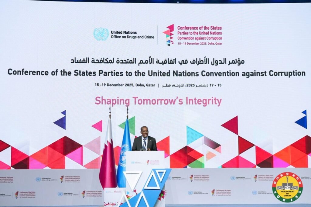 Speaker Bagbin champions Ghana’s Anti-corruption agenda at UN summit 