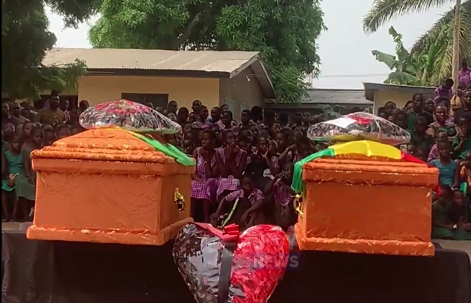 Final Farewell: Anloga community gathers for funeral of pupils killed in bee attack