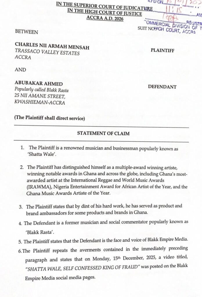 Here is why Shatta Wale is suing Blakk Rasta for GH₵100 million