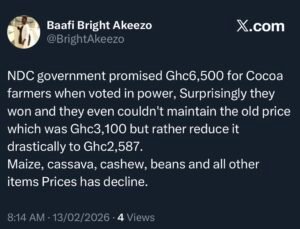 Ghanaians react to cocoa producer price slash
