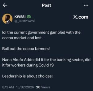 Ghanaians react to cocoa producer price slash