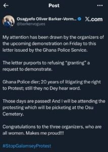 Galamsey protest organisers reject police call to postpone Feb. 27 rally