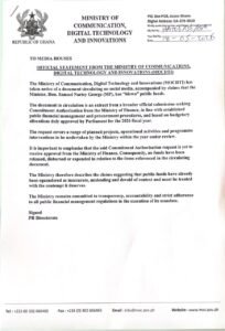 Communications Ministry denies claims of misused public funds Communications Ministry denies claims of misused public funds