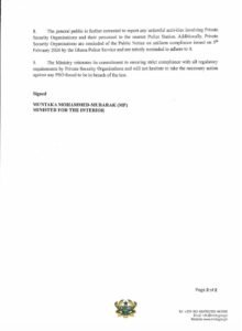 Interior Ministry Suspends Kantanka Security Services’ Operating Licence Interior Ministry Suspends Kantanka Security Services’ Operating Licence